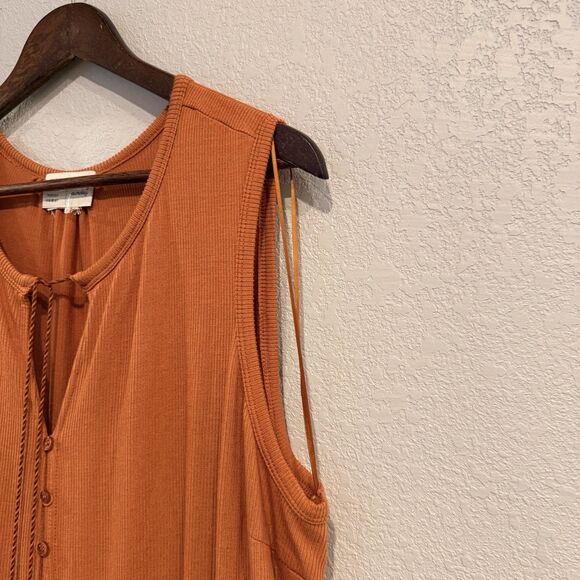 Anthropologie Saturday Sunday Marina Tiered Wide Leg Jumpsuit Sleeveless Size XL - Picture 5 of 12